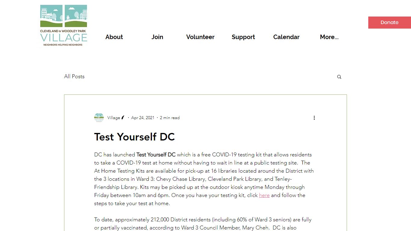 Test Yourself DC - Village